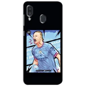 Чехлы с принтом для Samsung Galaxy A30 2019 (A305F) Футболист (гол Эрлинг Холланд)