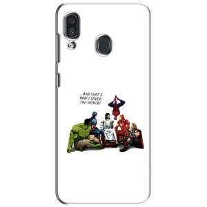 Чехлы для Samsung Galaxy A30 2019 (A305F) (Для Христиан) (Иисус супергерой)