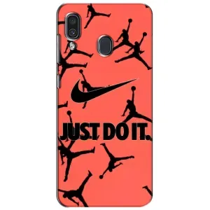 Силиконовый Чехол Nike Air Jordan на Самсунг А30 (2019)