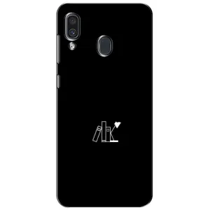 Чехол с картинками на черном фоне для Samsung Galaxy A30 2019 (A305F) (Книжки)