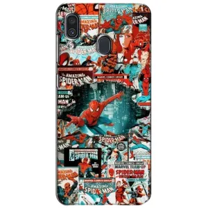 Чехол Супергерой Человека Паука на Samsung Galaxy A30 2019 (A305F) (Комиксы Человек Паук)