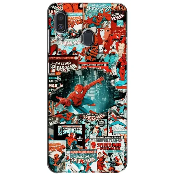 Чехол с рисунком «Комиксы Человек Паук» для Samsung Galaxy A30 2019 (A305F) Чехол с рисунком «Комиксы Человек Паук» для Samsung Galaxy A30 2019 (A305F)