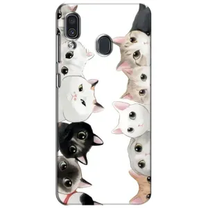 Силіконовий чохол з котиком для Samsung Galaxy A30 2019 (A305F) (Коти)