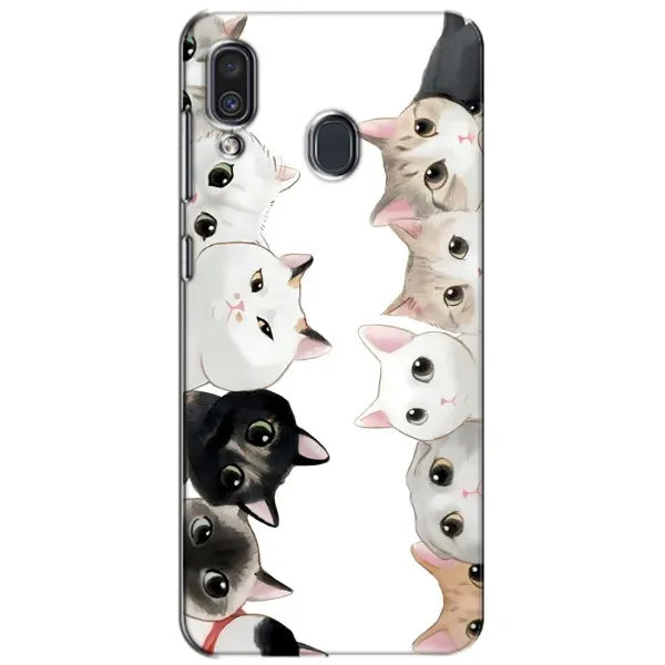 Чехол с рисунком «Коты» для Samsung Galaxy A30 2019 (A305F)