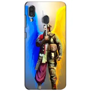 Чехол с картинкой (Патриотический КОЗАК) на Samsung Galaxy A30 2019 (A305F) (Козак с крыльями)