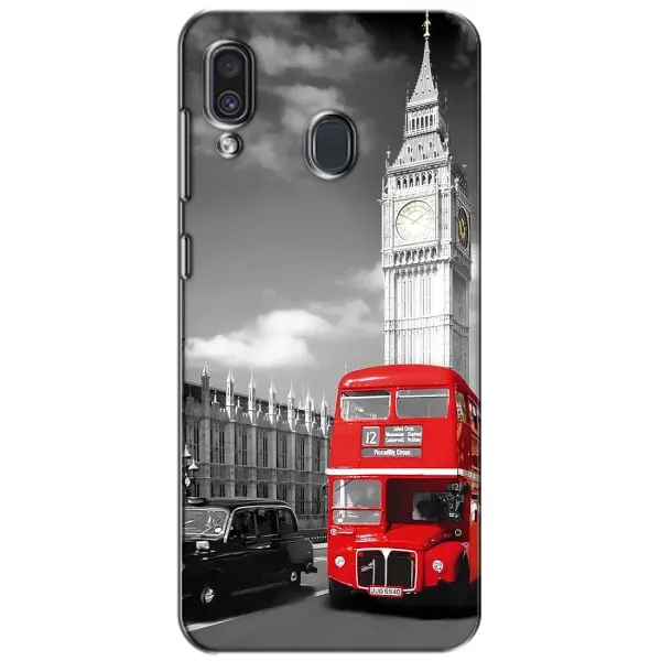 Чехол с рисунком «Красный автобус» для Samsung Galaxy A30 2019 (A305F) Чехол с рисунком «Красный автобус» для Samsung Galaxy A30 2019 (A305F)