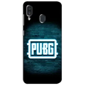 Чехол (TPU) с картинкой "Лого Пабг" на Самсунг А30 (2019) (Лого PUBG)