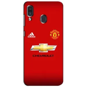 Силиконовые Чехлы принт Футбол на Samsung Galaxy A30 2019 (A305F) (Man United)