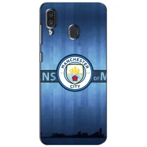 Силиконовые Чехлы принт Футбол на Samsung Galaxy A30 2019 (A305F) (ManCity)