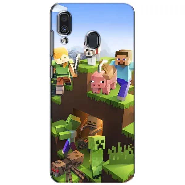 Чехол с рисунком «Майн-крафт» для Samsung Galaxy A30 2019 (A305F) Чехол с рисунком «Майн-крафт» для Samsung Galaxy A30 2019 (A305F)