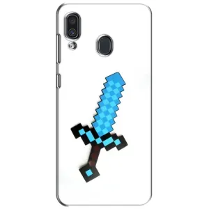 Чехлы для Samsung Galaxy A30 2019 (A305F) (Персонажи Майн Крафт) (Меч)