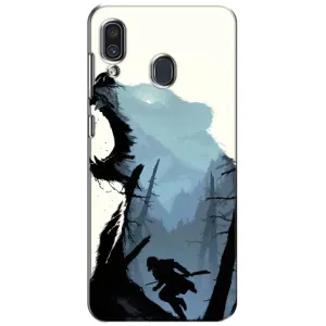 Силіконовий бампер з картинкою звірів для Samsung Galaxy A30 2019 (A305F) (Ведмідь та ліс)
