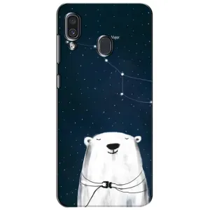 Силіконовий бампер з картинкою звірів для Samsung Galaxy A30 2019 (A305F) (Ведмедиця)