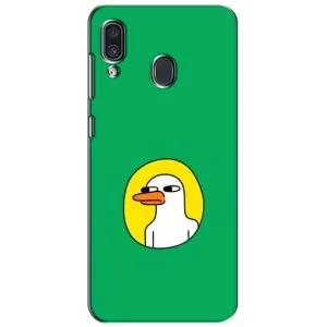 Бампер с принтом Мемы для Samsung Galaxy A30 2019 (A305F) (Мем Утка)