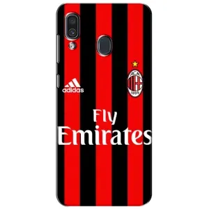 Чехлы с ТОП Футбольными клубами на Samsung Galaxy A30 2019 (A305F) (Milan)
