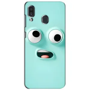 Силиконовые Чехлы (смешные стикеры) для Samsung Galaxy A30 2019 (A305F) (Забавное мятное лицо)