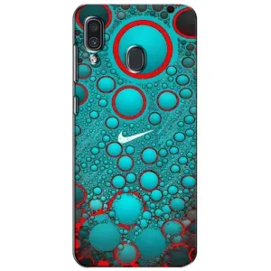 Силиконовый Чехол на Samsung Galaxy A30 2019 (A305F) с картинкой Nike (Найк зеленый)