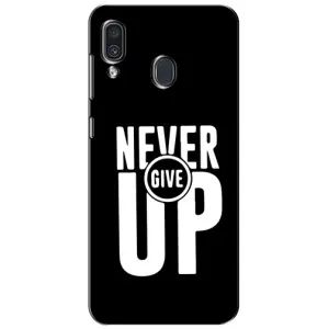 Силиконовый Чехол на Samsung Galaxy A30 2019 (A305F) с картинкой Nike (Never Give UP)