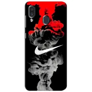Силиконовый Чехол на Samsung Galaxy A30 2019 (A305F) с картинкой Nike (Nike дым)