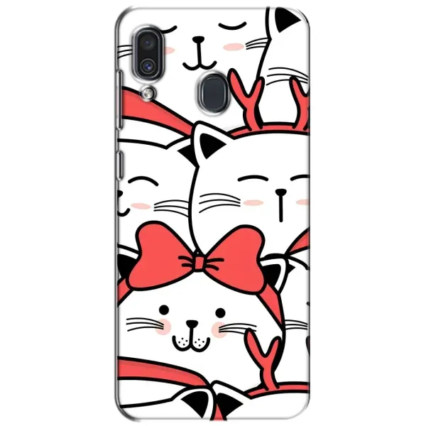 Чехол с рисунком «Новогодние котики» для Samsung Galaxy A30 2019 (A305F) Чехол с рисунком «Новогодние котики» для Samsung Galaxy A30 2019 (A305F)