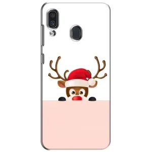 Чехол Санта Клаус для Samsung Galaxy A30 2019 (A305F) (Олененок)