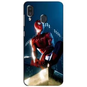 Чехол Супергерой Человека Паука на Samsung Galaxy A30 2019 (A305F) (Паук на доме)