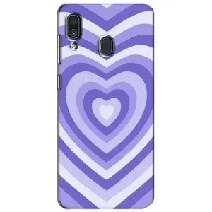 Чехлы с тематикой "Маленькие Сердечки" на Samsung Galaxy A30 2019 (A305F) (Сердце фиолет)