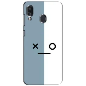Силиконовые Чехлы (смешные стикеры) для Samsung Galaxy A30 2019 (A305F) (Серо-белый)