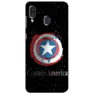 Чехол с Щитом Капитана Америки на Samsung Galaxy A30 2019 (A305F) (Щит Капитана)