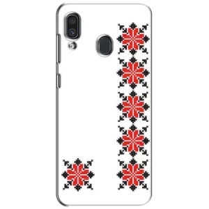 Силиконовый Чехол на Samsung Galaxy A30 2019 (A305F) с картинкой Вышиванки (Силуэт вышиванки)