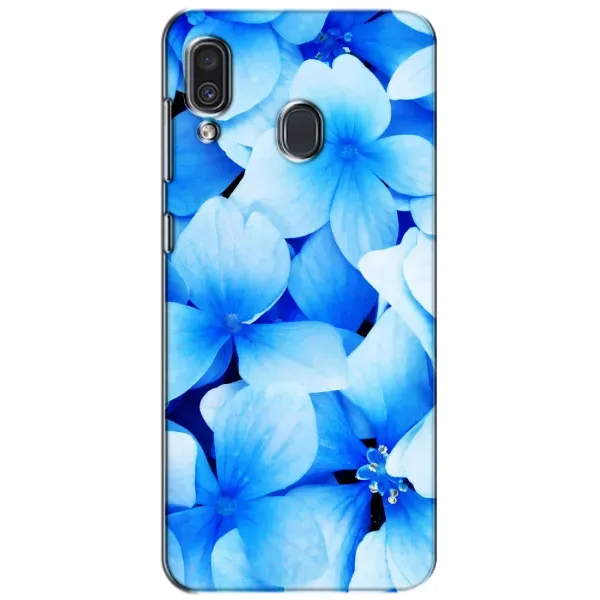 Чехол с рисунком «Синие цветы» для Samsung Galaxy A30 2019 (A305F) Чехол с рисунком «Синие цветы» для Samsung Galaxy A30 2019 (A305F)