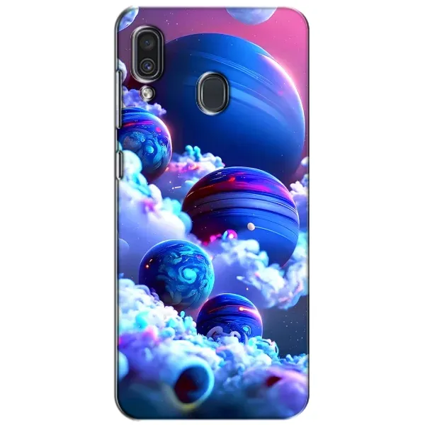 Чехол с рисунком «Синие планеты» для Samsung Galaxy A30 2019 (A305F) Чехол с рисунком «Синие планеты» для Samsung Galaxy A30 2019 (A305F)