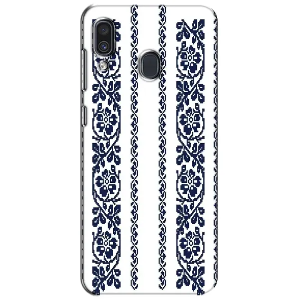 Чехол с рисунком «Синяя вышиванка» для Samsung Galaxy A30 2019 (A305F) Чехол с рисунком «Синяя вышиванка» для Samsung Galaxy A30 2019 (A305F)
