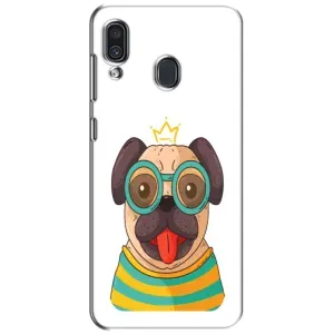 Бампер для Samsung Galaxy A30 2019 (A305F) с картинкой "Песики" (Собака Король)