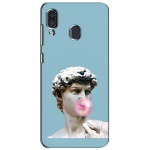Бампер с принтом Мемы для Samsung Galaxy A30 2019 (A305F) (Статуя Давида)
