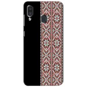 Силиконовый Чехол на Samsung Galaxy A30 2019 (A305F) с картинкой Вышиванки (Стильная вишиванка)