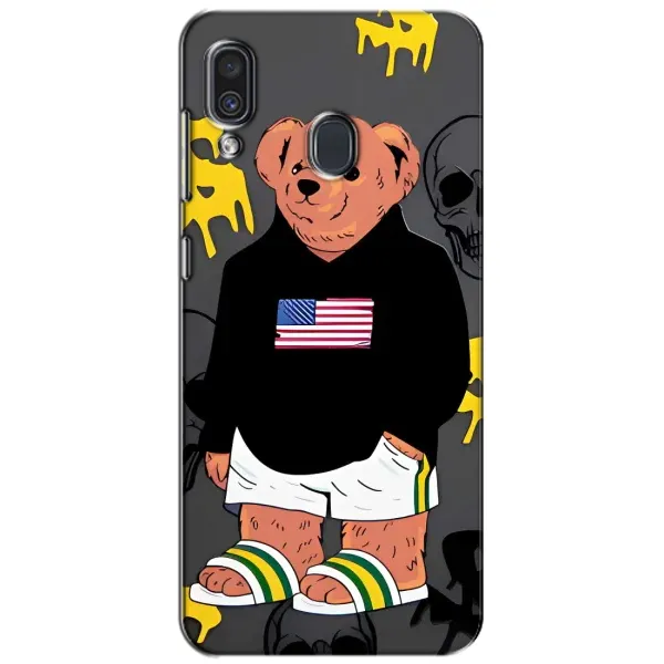 Чехол с рисунком «Teddy USA» для Samsung Galaxy A30 2019 (A305F) Чехол с рисунком «Teddy USA» для Samsung Galaxy A30 2019 (A305F)