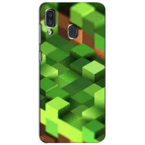 Чехлы для Samsung Galaxy A30 2019 (A305F) (Персонажи Майн Крафт) (Текстура)