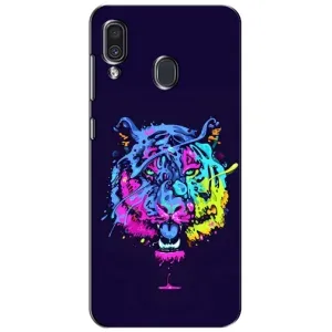 Силіконовий бампер з картинкою звірів для Samsung Galaxy A30 2019 (A305F) (Тигр-Арт)