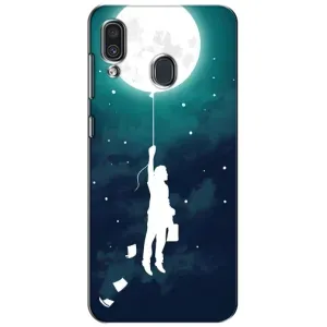 Чохол (ТПУ) з планетами на Samsung Galaxy A30 2019 (A305F) (To The moon)