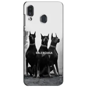 Чехол ДОБЕРМАН для Samsung Galaxy A30 2019 (A305F) (Три добермана)