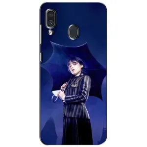Чехлы с принтом Уэнсдей на Samsung Galaxy A30 2019 (A305F) (Уэнсдей с зонтом)