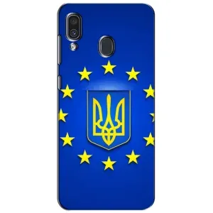 Чехол с Украинской символикой на Самсунг А30 (2019) (Украина это Европа)