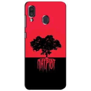 Чехлы УПА (Красно-Чёрный) на Samsung Galaxy A30 2019 (A305F) (УПА Патриот)
