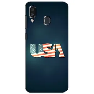 Чехол Флаг USA для Samsung Galaxy A30 2019 (A305F)