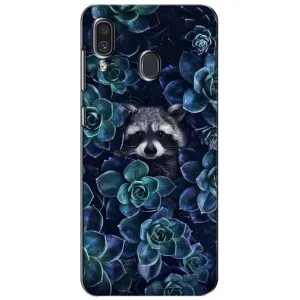 Силиконовый Чехол с Енотами на Samsung Galaxy A30 2019 (A305F) (В цветах)