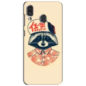 Силиконовый Чехол с Енотами на Samsung Galaxy A30 2019 (A305F) (В кепчику)