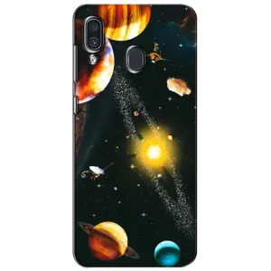 Чохол (ТПУ) з планетами на Samsung Galaxy A30 2019 (A305F) (Вид з космосу)
