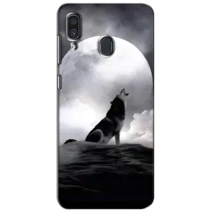 Чохол з Вовком на Samsung Galaxy A30 2019 (A305F) (Вовк і місяць)