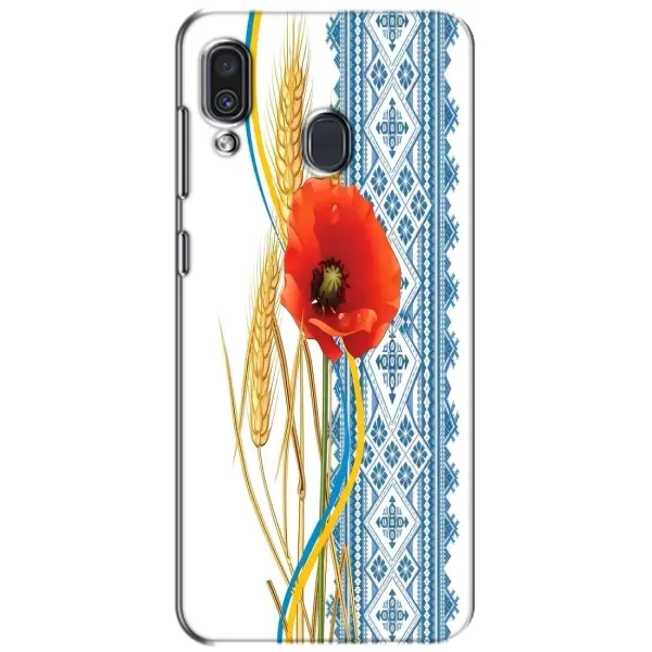 Чехол с рисунком «Вышиванка с цветком» для Samsung Galaxy A30 2019 (A305F) Чехол с рисунком «Вышиванка с цветком» для Samsung Galaxy A30 2019 (A305F)